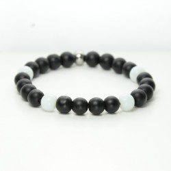 Bracelet homme noir et...