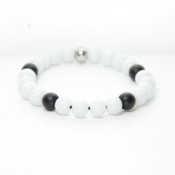 Bracelet homme blanc et...