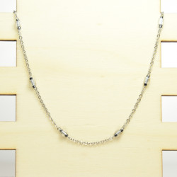 Collier court cubes cristal