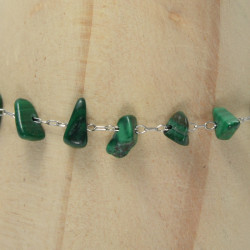 Chaine fine malachite