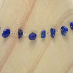 Chaine fine lapis lazuli