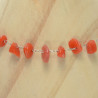 Chaine fine agate rouge